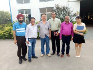 印度客戶到我公司考察